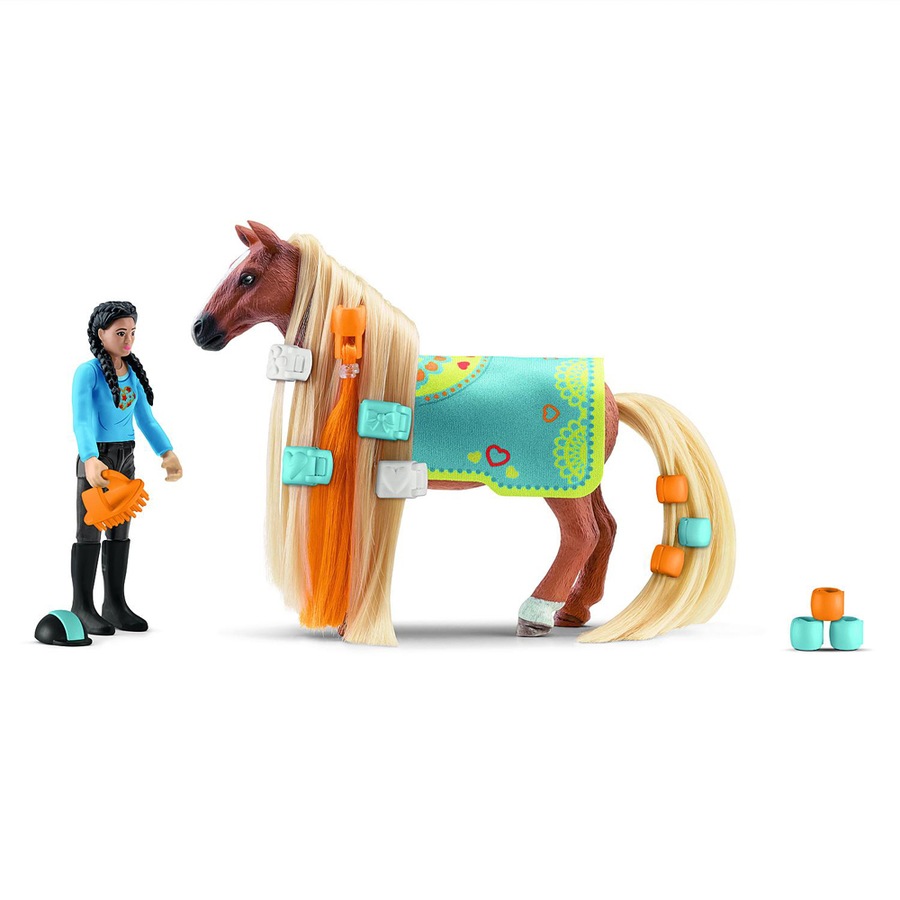 17pc Schleich Kim & Caramelo Horse Action Figure Kids Toy Play Starter Set 3-8y