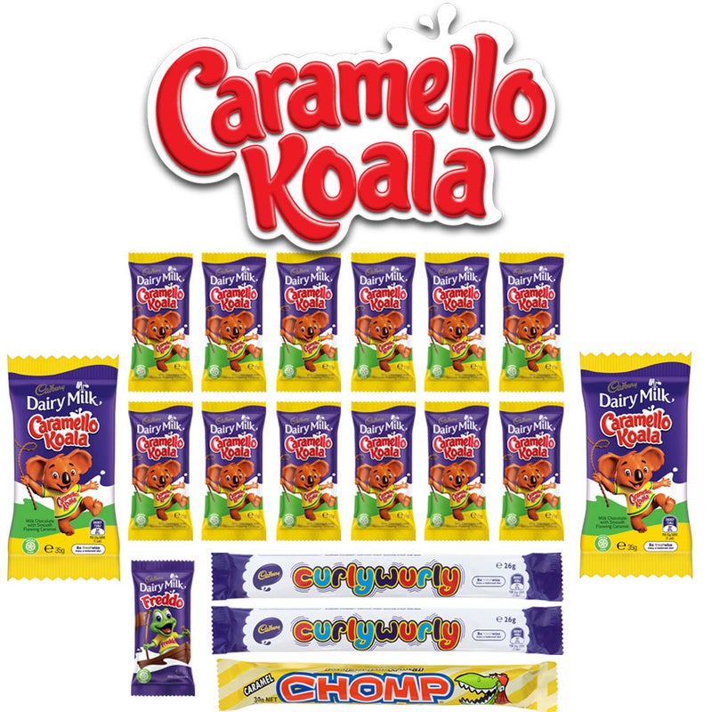 18pc Cadbury Caramello Koala Kids Super Showbag w/Dairy Milk Freddo