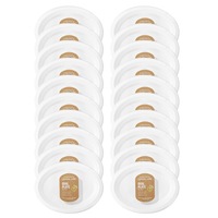 200pc Lemon & Lime Eco/Biodegradable/Compostable Disposable 26cm Oval Plate Whit