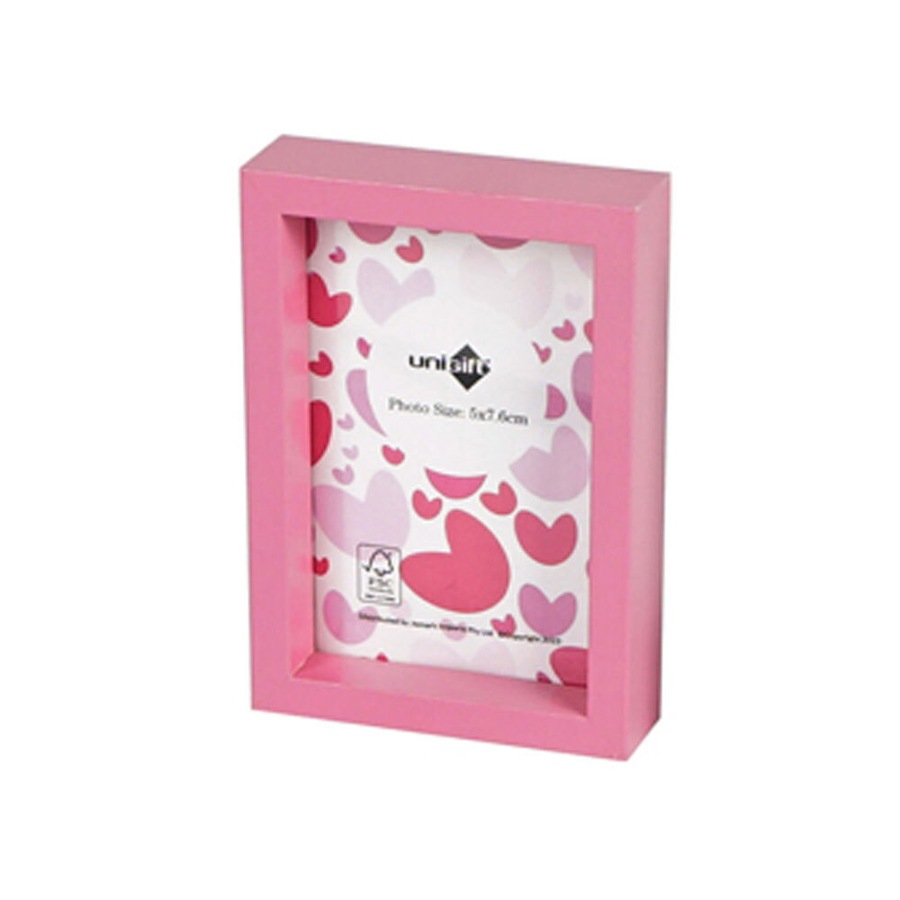 20x Unigift 5x8cm Acrylic Mini Photo Frame Picture Holder Coloured Assorted