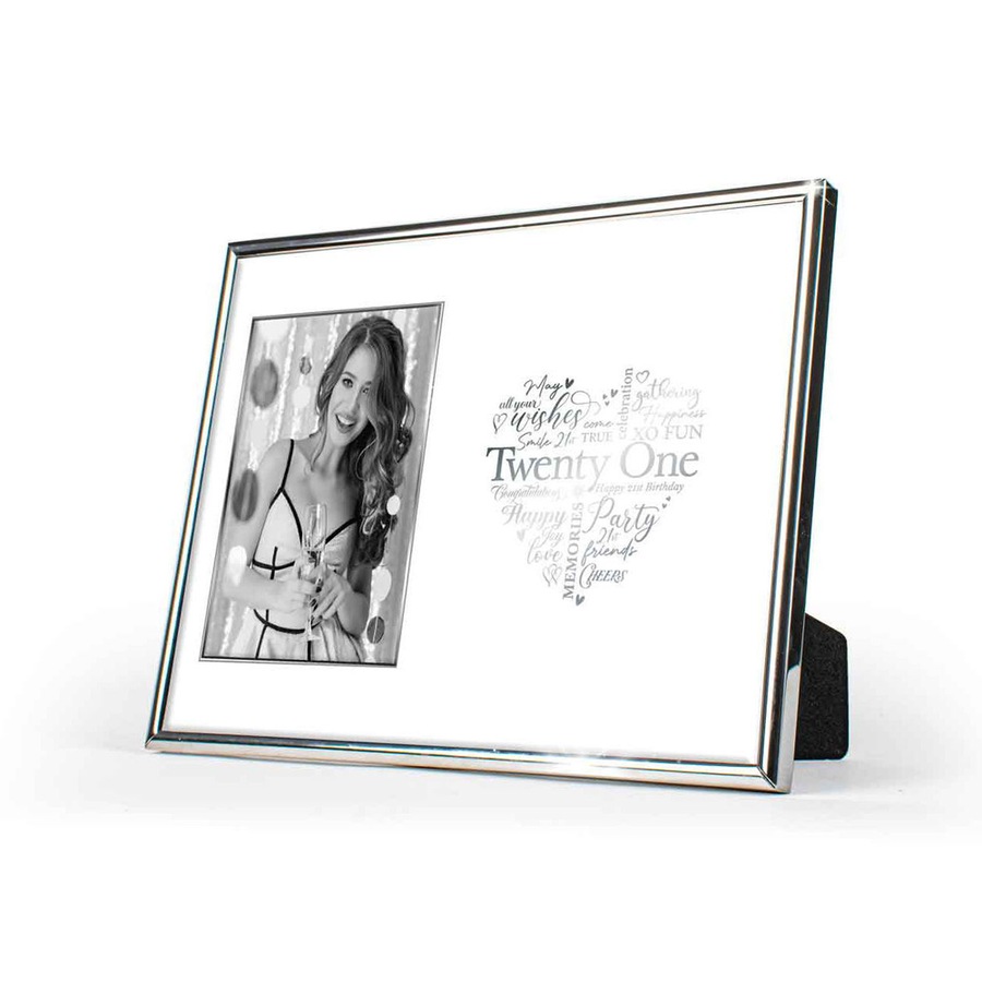 Buy 21st Birthday Free-Standing 6x4'' Photo Frame Rect Picture Display ...