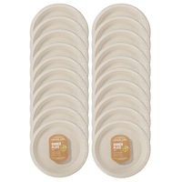 240pc Lemon & Lime Eco-Friendly/Plant Based Disposable 23cm Dinner Plate Natural