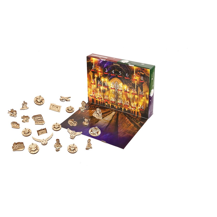247pc Ugears Harry Potter Advent Calendar DIY Kit Wooden 3D Puzzle/Model Set 14+