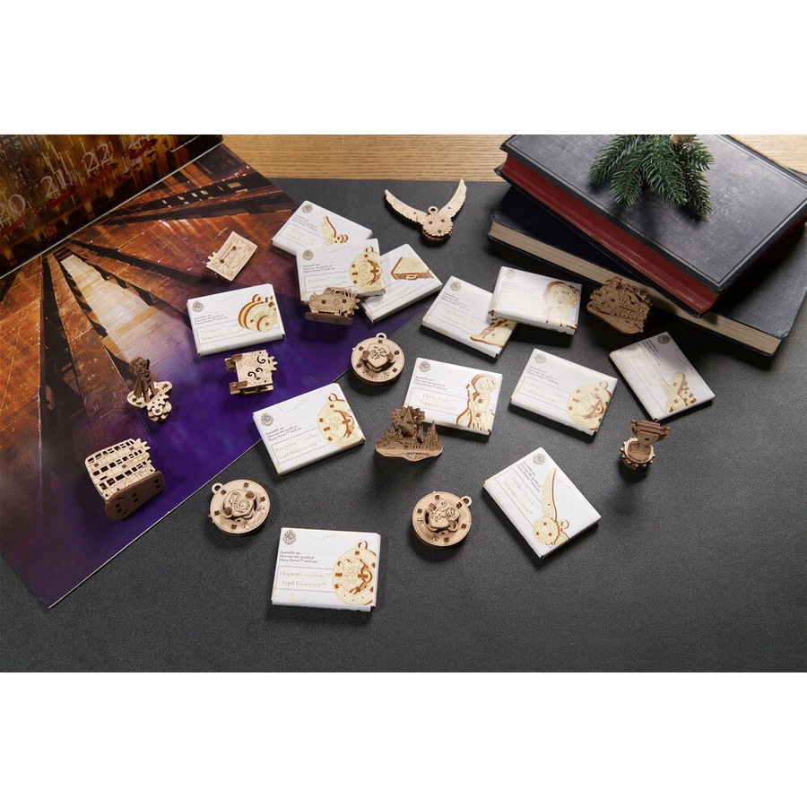 247pc Ugears Harry Potter Advent Calendar DIY Kit Wooden 3D Puzzle/Model Set 14+