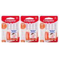 24pc Colgate Interdental Brush Floss Size 1 Teeth Cleaning Toothbrush Oral Care