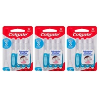 3x 8PK Colgate Interdental Brush Floss Size 3 Teeth Cleaning Toothbrush Oral Care
