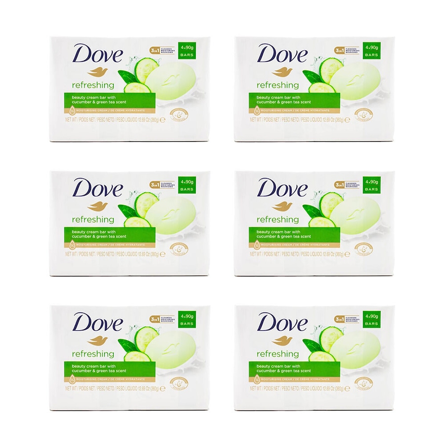 24pc Dove 90g Beauty Cream Bar Soap Refreshing w/ Cucumber & Green Tea Scent