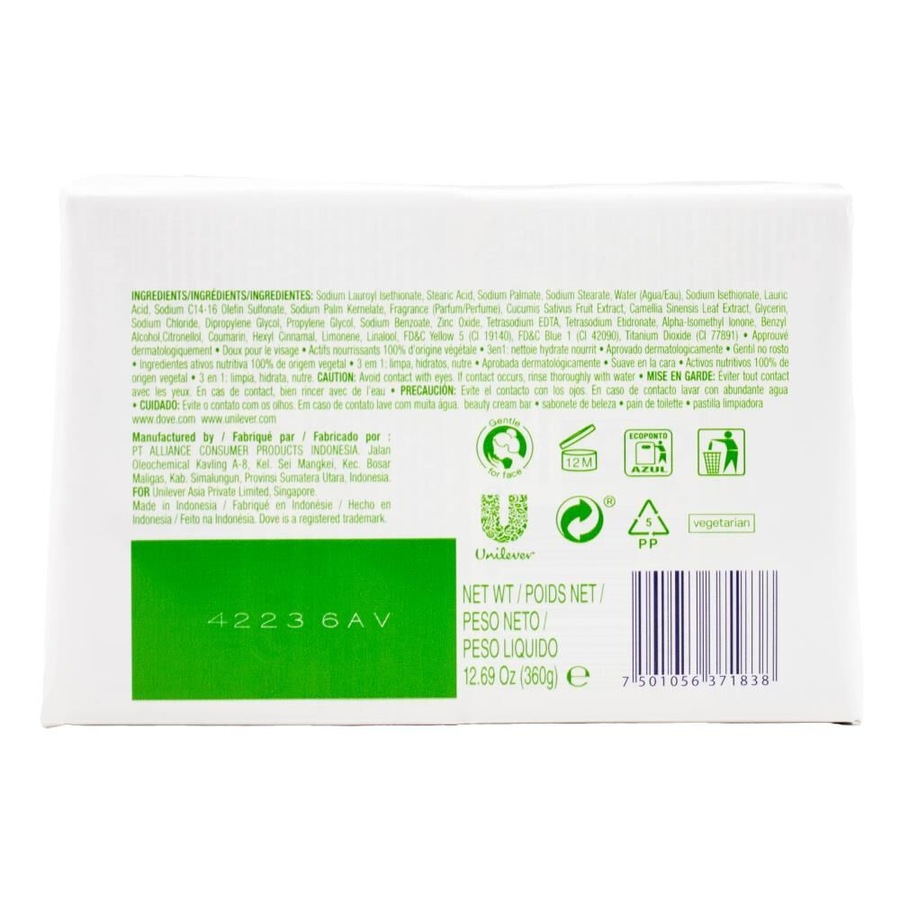 24pc Dove 90g Beauty Cream Bar Soap Refreshing w/ Cucumber & Green Tea Scent