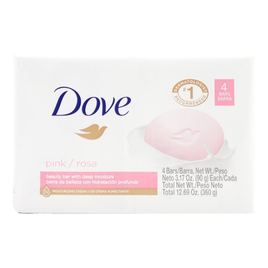 24pc Dove 90g Soap Bar Pink Rosa Beauty Bar w/ Deep Moisture Bath Body Wash