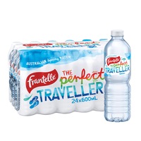 24pc Frantelle Natural Still Spring Water Traveller Drink Bottles 600ml