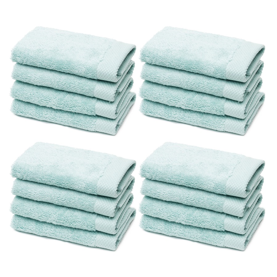 24pc Morrissey Australian Cotton 650GSM Premium Face Towel Set Eucalyptus