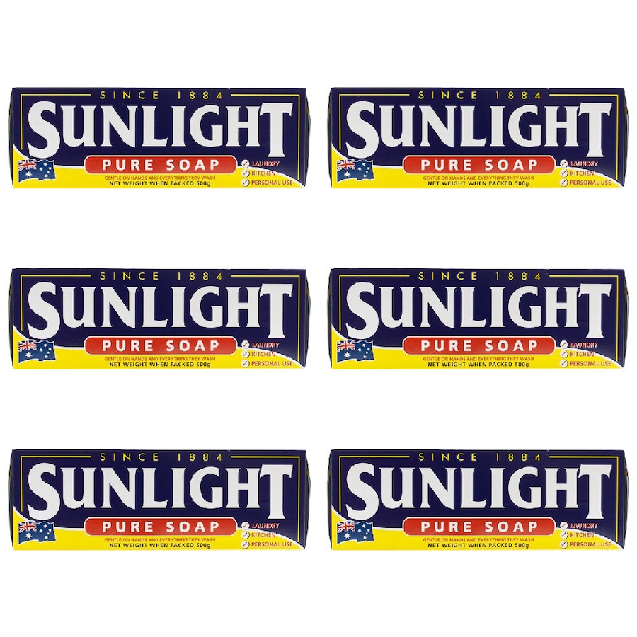 24pc Sunlight 500g Pure Bar Soap For Laundry/Kitchen/Hand Wash Skin Cleanser