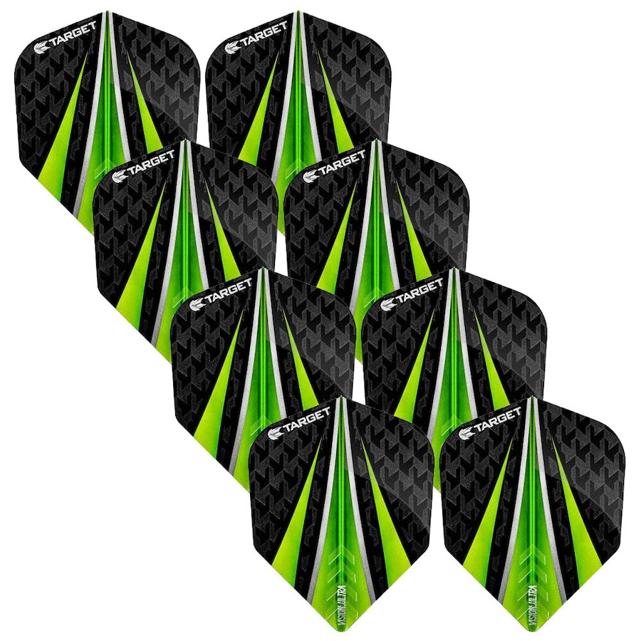 24pc Target Vision Ultra Dart 3-Flights Standard Tail/Wing Accessory Set Green