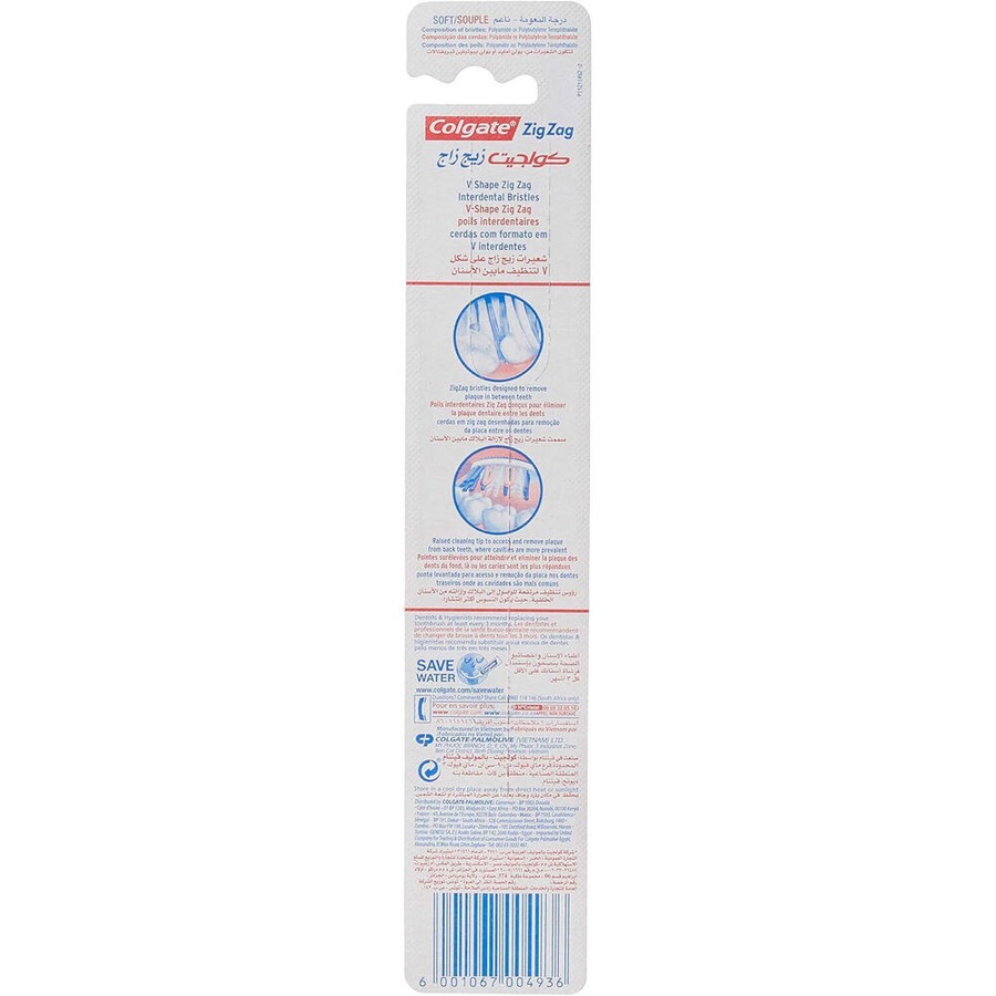 24PK Colgate ZigZag Soft Toothbrush Assorted Dental Oral Teeth Cleaning Care