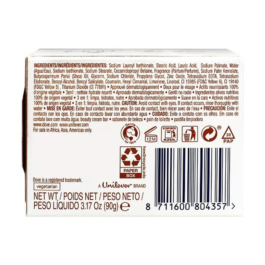 24PK Dove Bath/Shower/Hand Wash Cleansing Soap Bar 90g Shea Butter