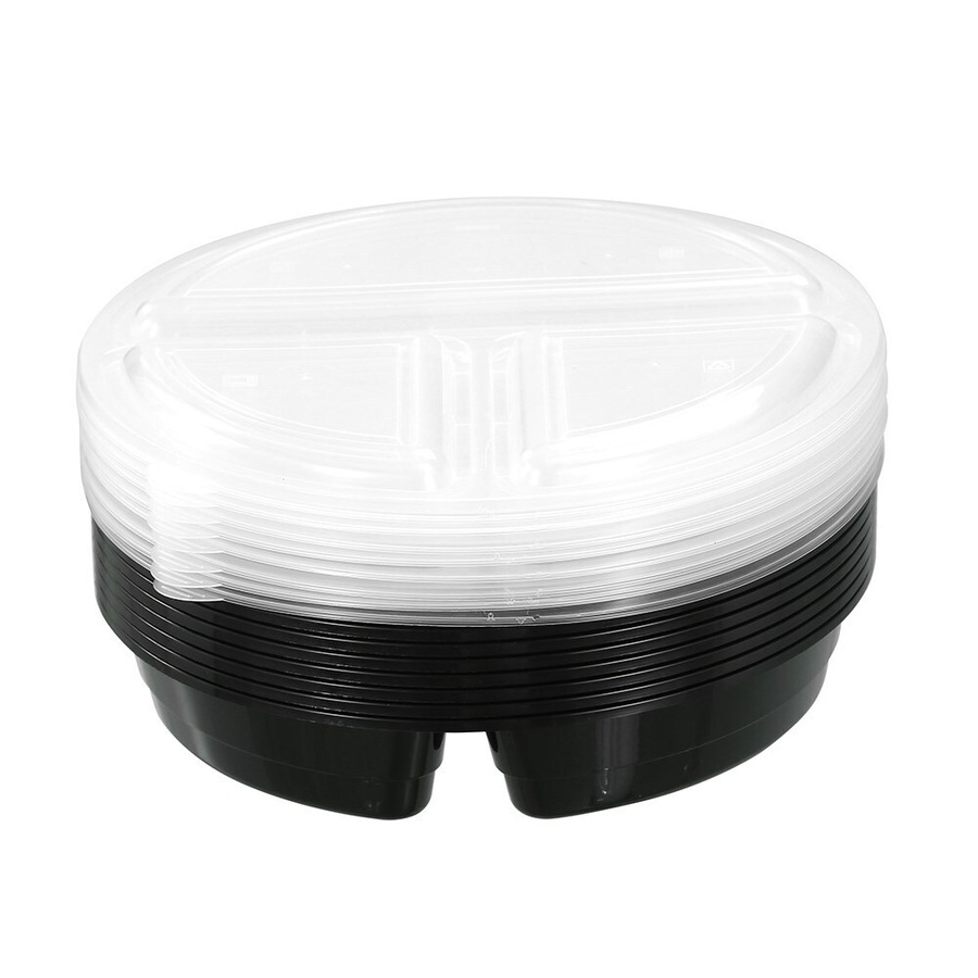 24x Lemon & Lime 1000ml Reusable 32-Section Food Prep Storage Container Assorted