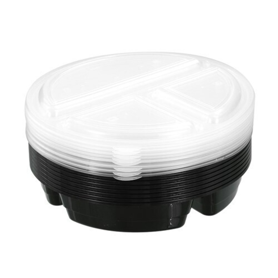 24x Lemon & Lime 1000ml Reusable 32-Section Food Prep Storage Container Assorted