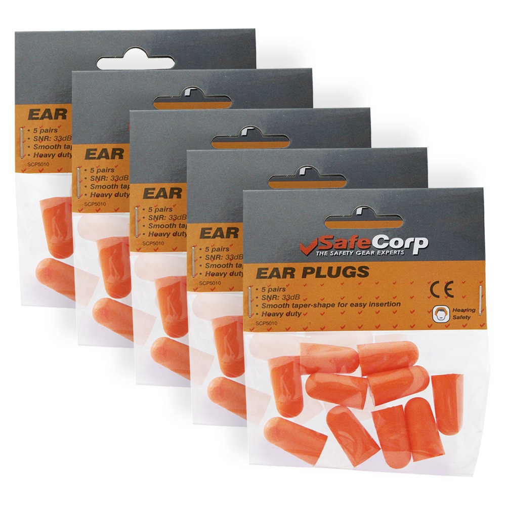 25pc Safecorp Ear Plugs Soft Foam Safety Hearing Protection Home/Garden DIY