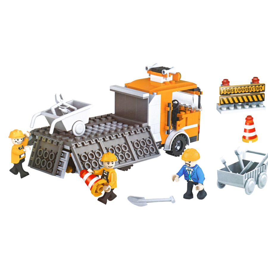 263pc Toylife 34cm Construction Vehicle Build Blocks Truck Play Toy Set Kids 6y+