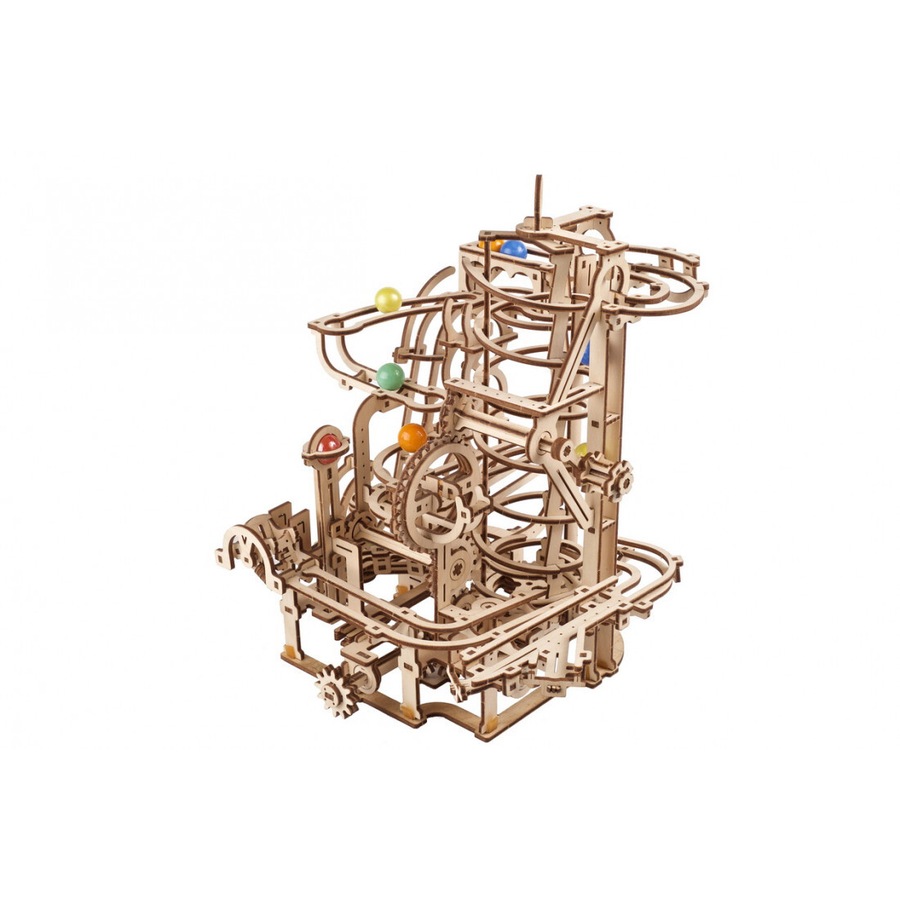 266pc Ugears Marble Run Spiral Hoist Mechanical Wooden 3D Puzzle/Model Set 14+