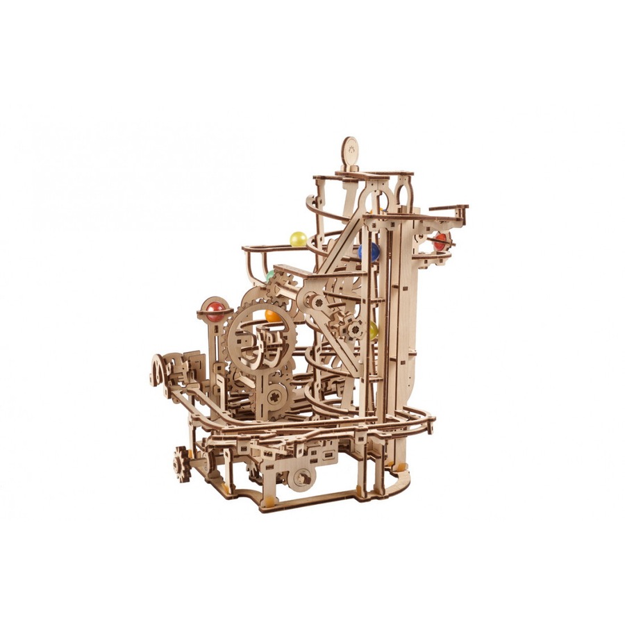 266pc Ugears Marble Run Spiral Hoist Mechanical Wooden 3D Puzzle/Model Set 14+