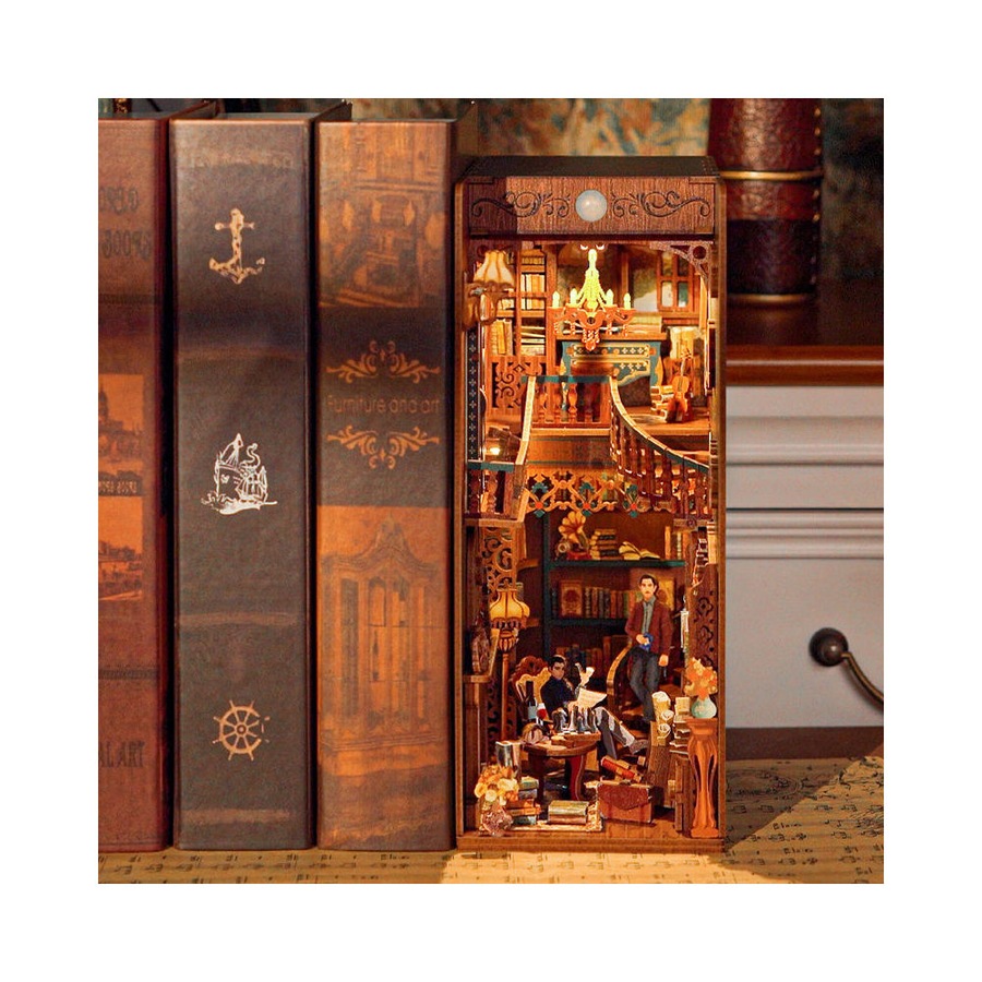 286pc Tonecheer Violin Detective Agency 3D Puzzle 245mm DIY Book Nook Kit 15y+