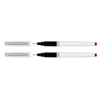 2pc Artline Signature 0.4mm Tip Refillable Fine Writing Pen School/Office Red