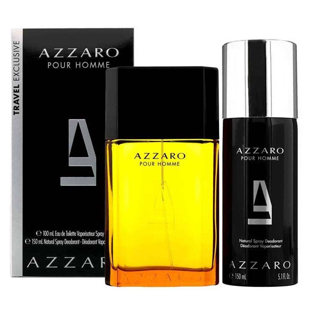 2pc Azzaro Pour Homme Men/Him 100ml EDT Fragrances Spray/Deodorant Gift Set