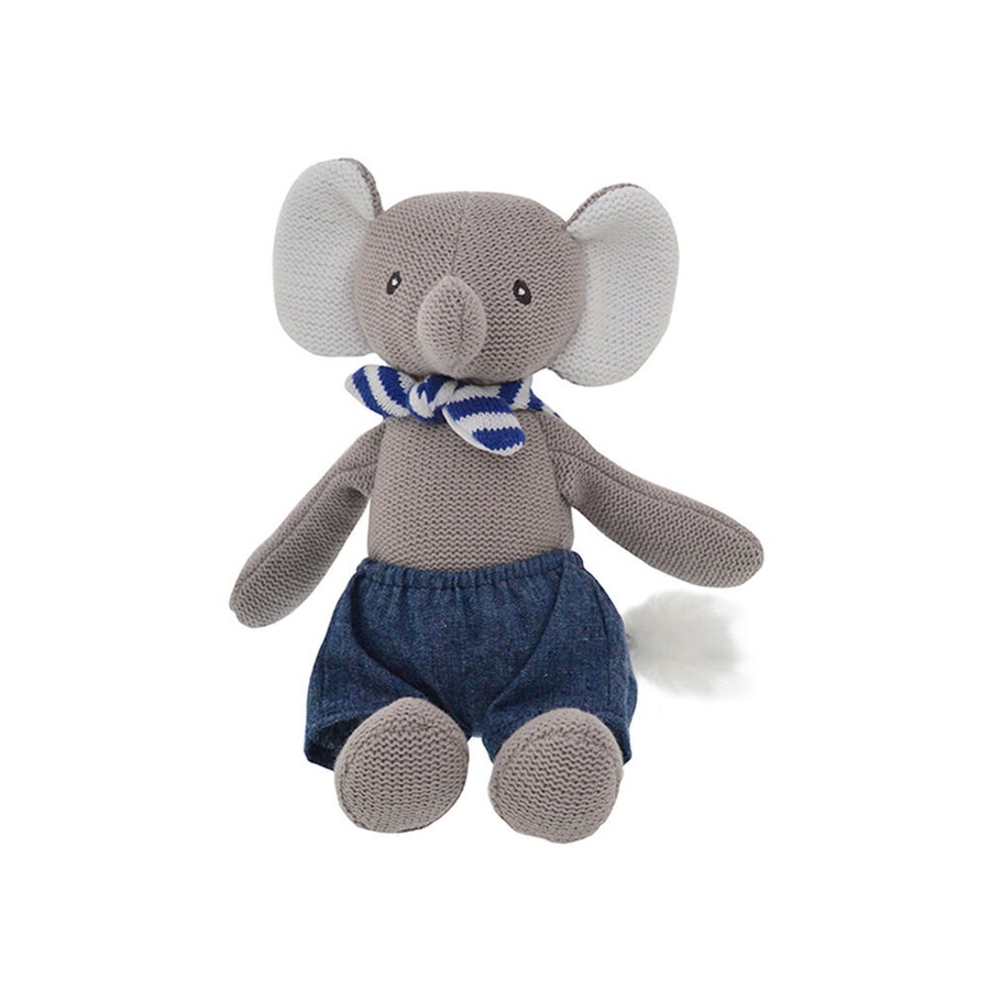 2pc Gibson Gifts Rollie Pollie Max Monkey/Eddie Elephant PlushToy 20cm Combo Set