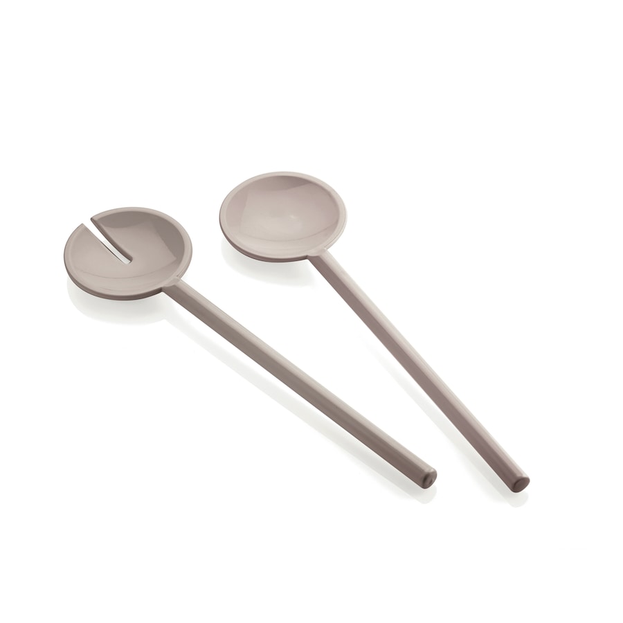 2pc Guzzini Tiffany 28cm Food/Salad Servers Plastic Serving Spoon/Fork Taupe
