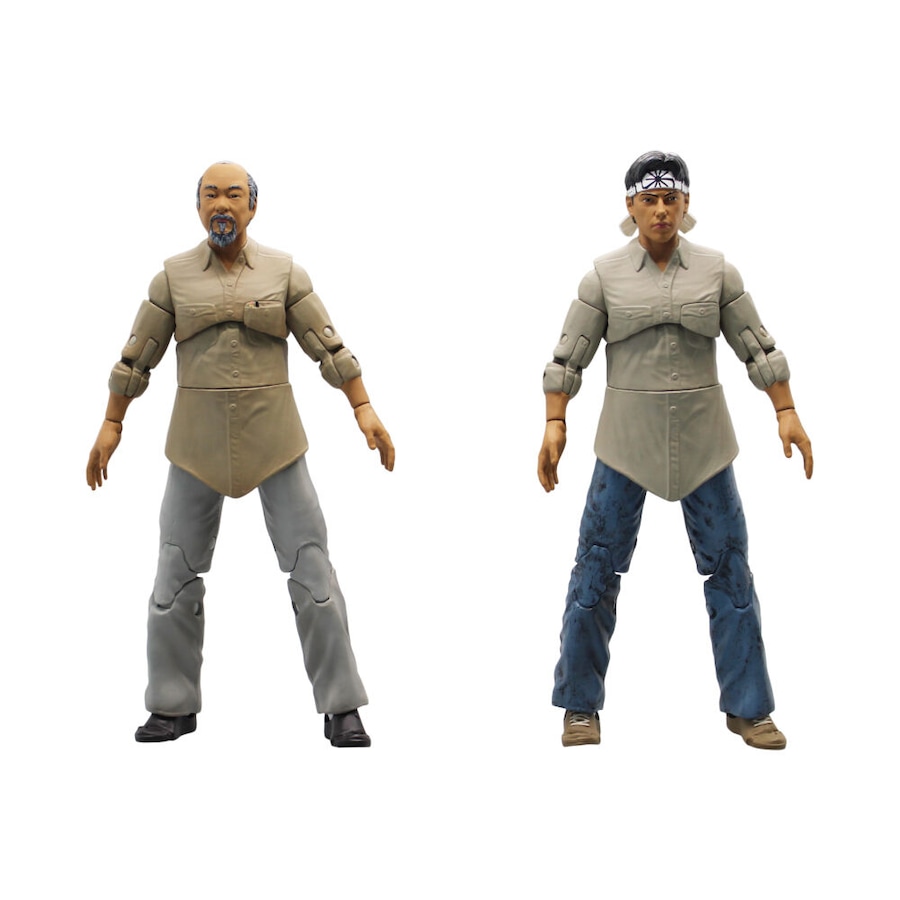 2pc Karate Kid Mr Miyagi & Daniel Larusso Miyagi-Do 6in Action Figure Boxed Set
