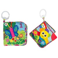 2pc Lamaze Counting Animals/Fun w/ Colours Fabric Soft Educational Baby Book Toy
