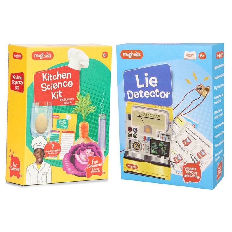 2pc Magnoidz The Crazy Kitchen Lab Science Kit & Lie Detector Kids/Children Toy