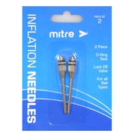 2pc Mitre Thick Inflation Needle for Basketball/Volleyball Soccer Balls Silver