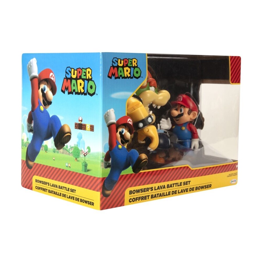 2pc Nintendo Mario vs Bowser Action Figurine Set Kids Toys 3y+