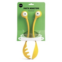 2pc Ototo Spaghetti Monster Pasta Servers Noodle Serving Utensil Set Yellow 28cm