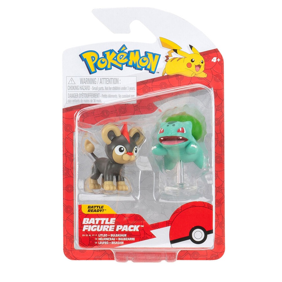 2pc Pokemon 2in/3in Battle Figures Kids/Children Toy 4y+ Assorted