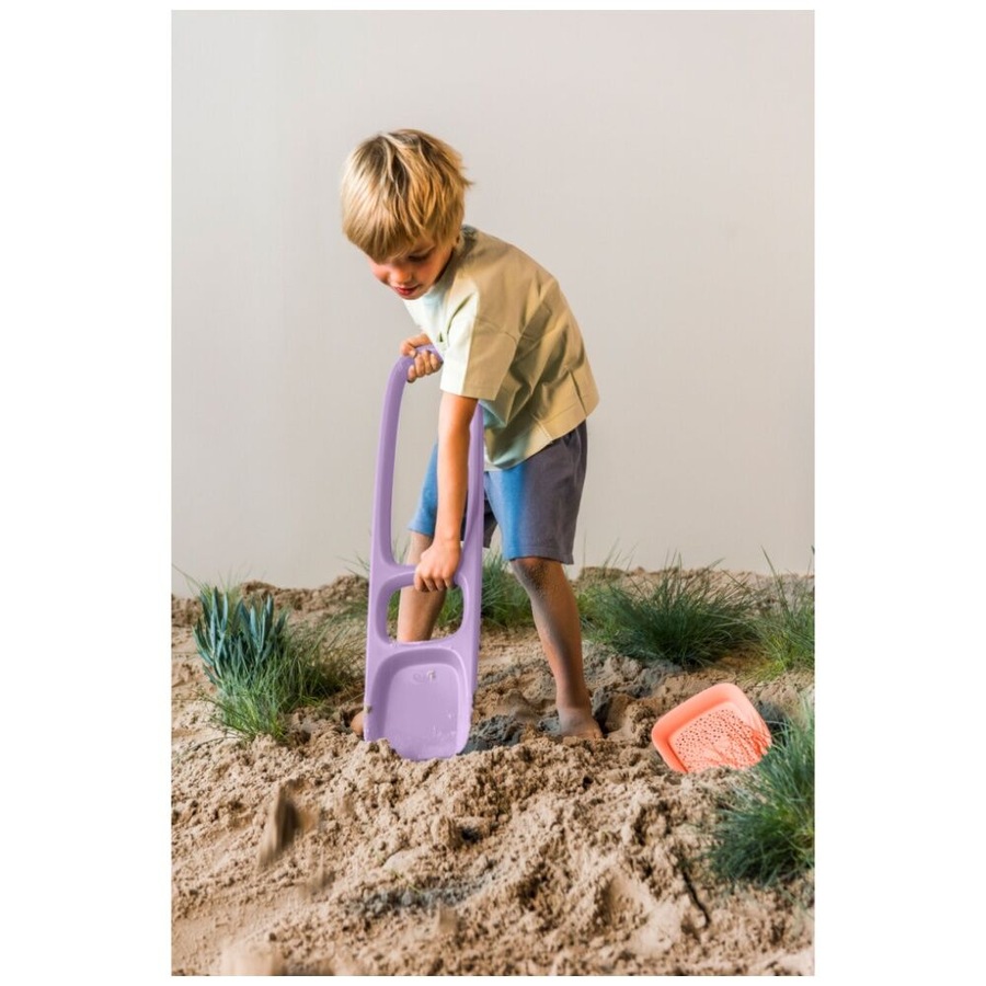 2pc Quut Scoppi Childrens Sand Shovel Sifter Beach/Sand Pit Toy Purple/Orange