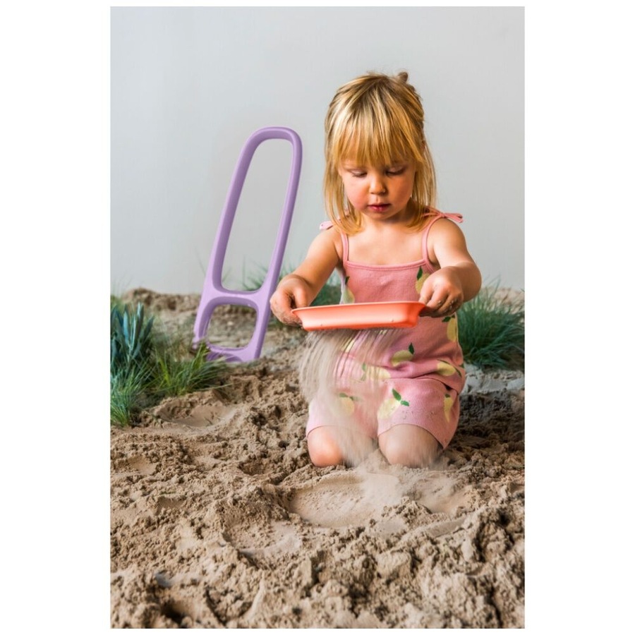 2pc Quut Scoppi Childrens Sand Shovel Sifter Beach/Sand Pit Toy Purple/Orange