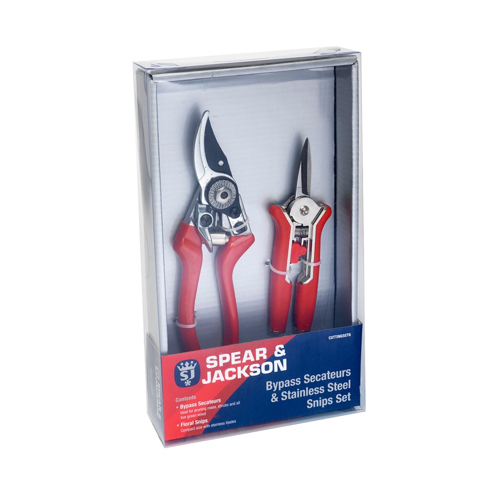 Sécateur Spear & Jackson 56526b - Vert - Coupe Branches Jusqu'à 15 Mm - Manche Ergonomique Confortable