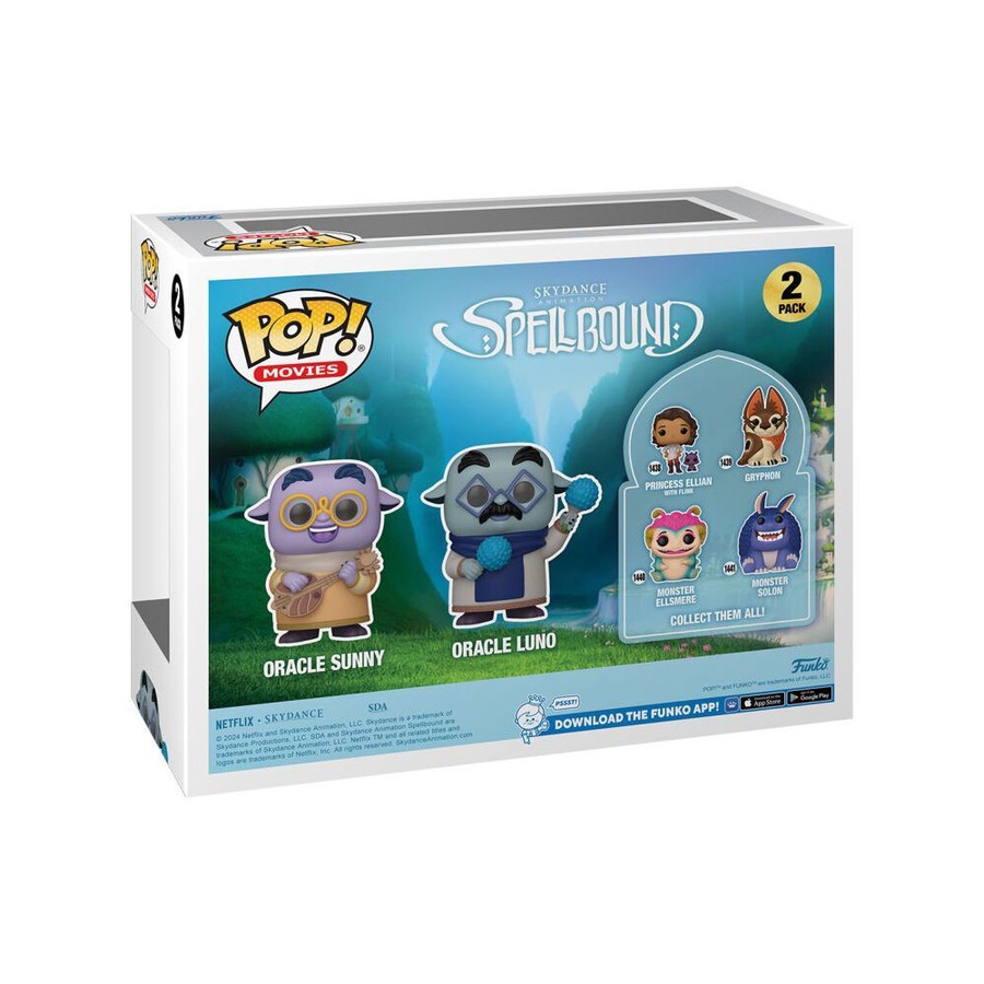 2pc Spellbound Oracle Sunny & Oracle Luno Pop Vinyl Figure Toy 9.3 cm 3y+