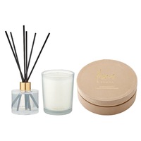 2pc Tempa Luna 19cm Home Beauty Fragrance Candle & Diffuser Set Vanilla Bean