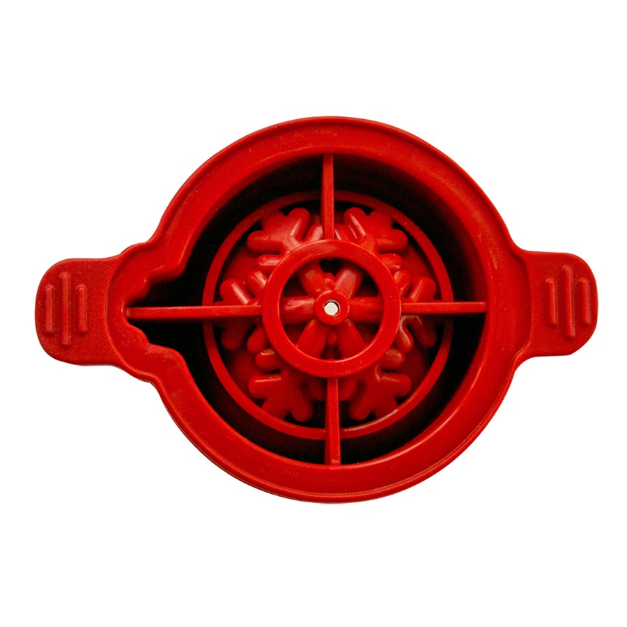 2pc Tovolo Ornamental Ice Maker Mould Set w/ Silicone Cap Tree/Snowflake