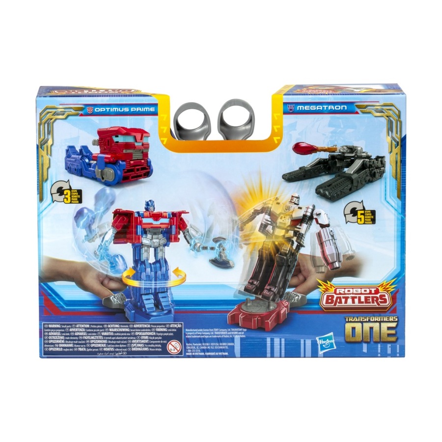 2pc Transformers One Robot Battlers Kids Play Toy 6y+ Optimus Prime VS Megatron