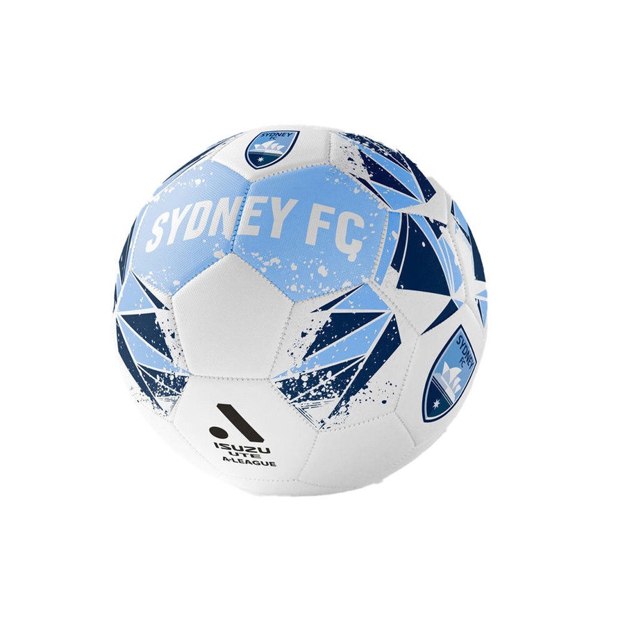2PK A-League Sydney FC A-League Soft Foam PVC Durable Soccer Ball Size 5 Blue