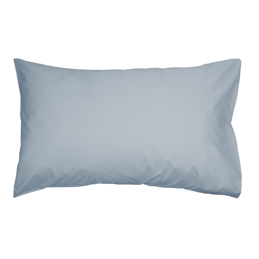 2PK Algodon 50x90cm 300TC 100% Cotton Fabric Bedding King Pillowcase Faded Denim