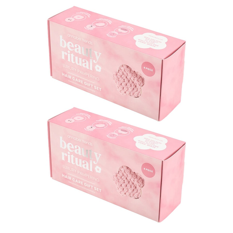 2PK Annabel Trends Beauty Ritual Hair Care Gift Box Dusty Pink