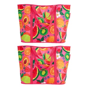 2PK Annabel Trends Jumbo Beach Bag Outdoor Fashion Travel Tote 72x47cm Tropicana