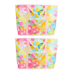 2PK Annabel Trends Jumbo Beach Bag Outdoor Travel Tote 72x47cm Good Vibes