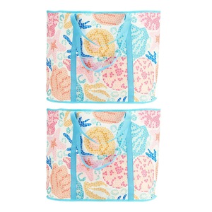 2PK Annabel Trends Jumbo Beach Bag Outdoor Travel Tote 72x47cm Shelly Beach